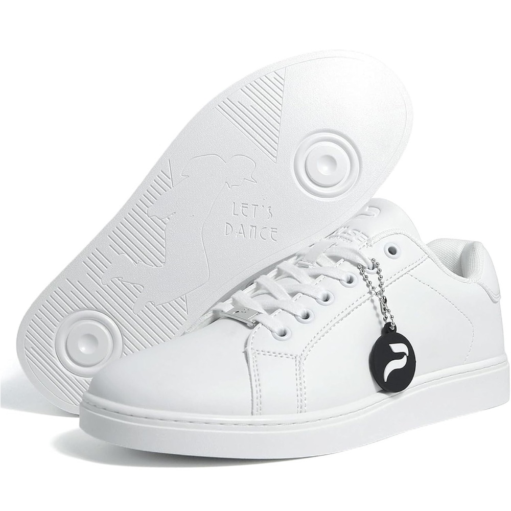 Pulse White unisex dance sneakers 8 women/7 men new